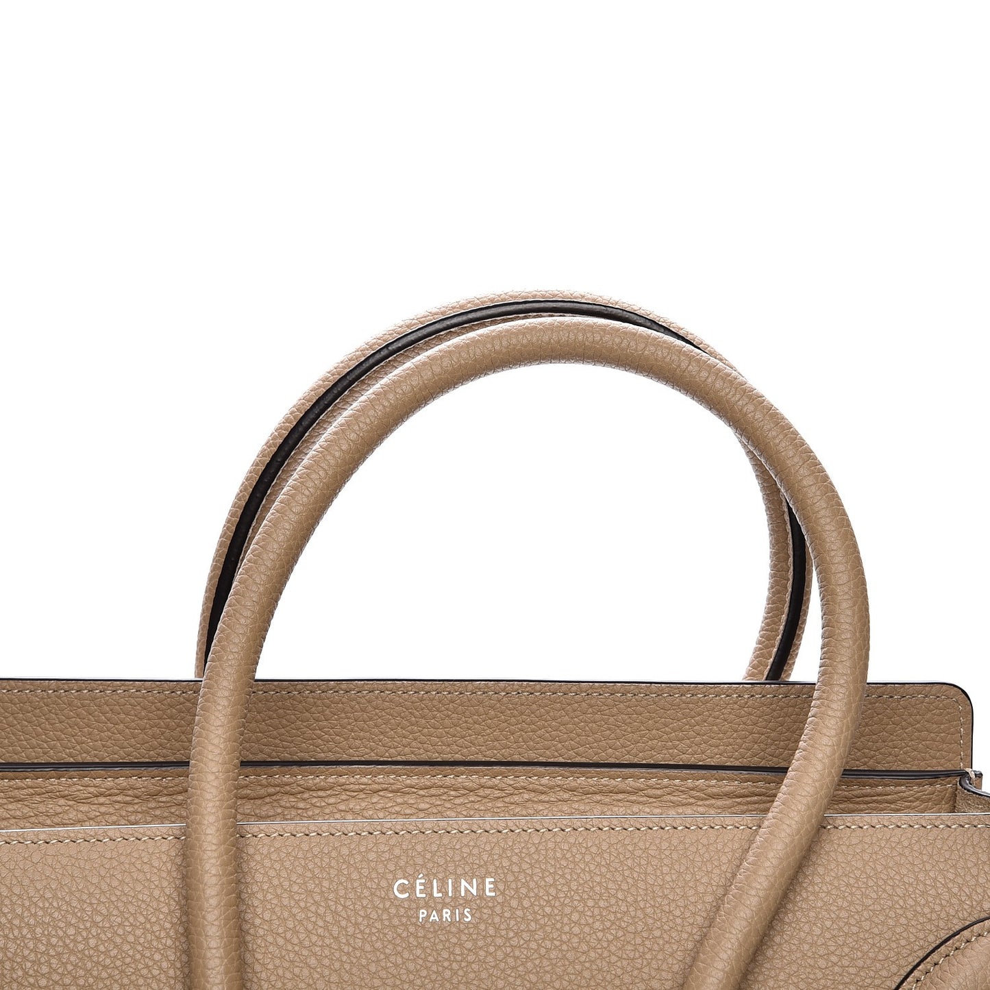 Drummed Calfskin Micro Luggage Dune