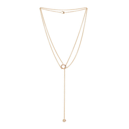 Cartier 18K Pink Yellow White Gold Baby Trinity Pampilles Necklace 2 of 4