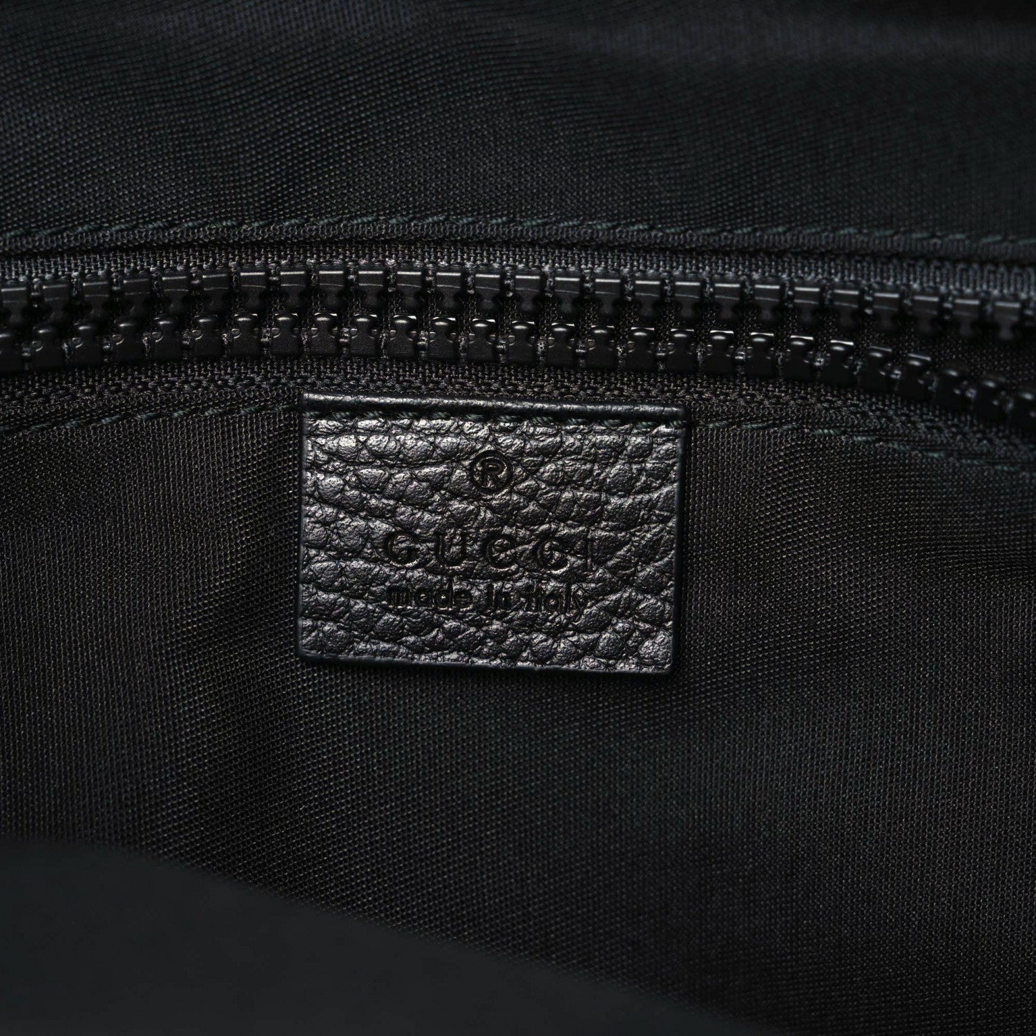 Gucci Nylon Monogram Medium Flat Messenger Bag Black 6 of 10