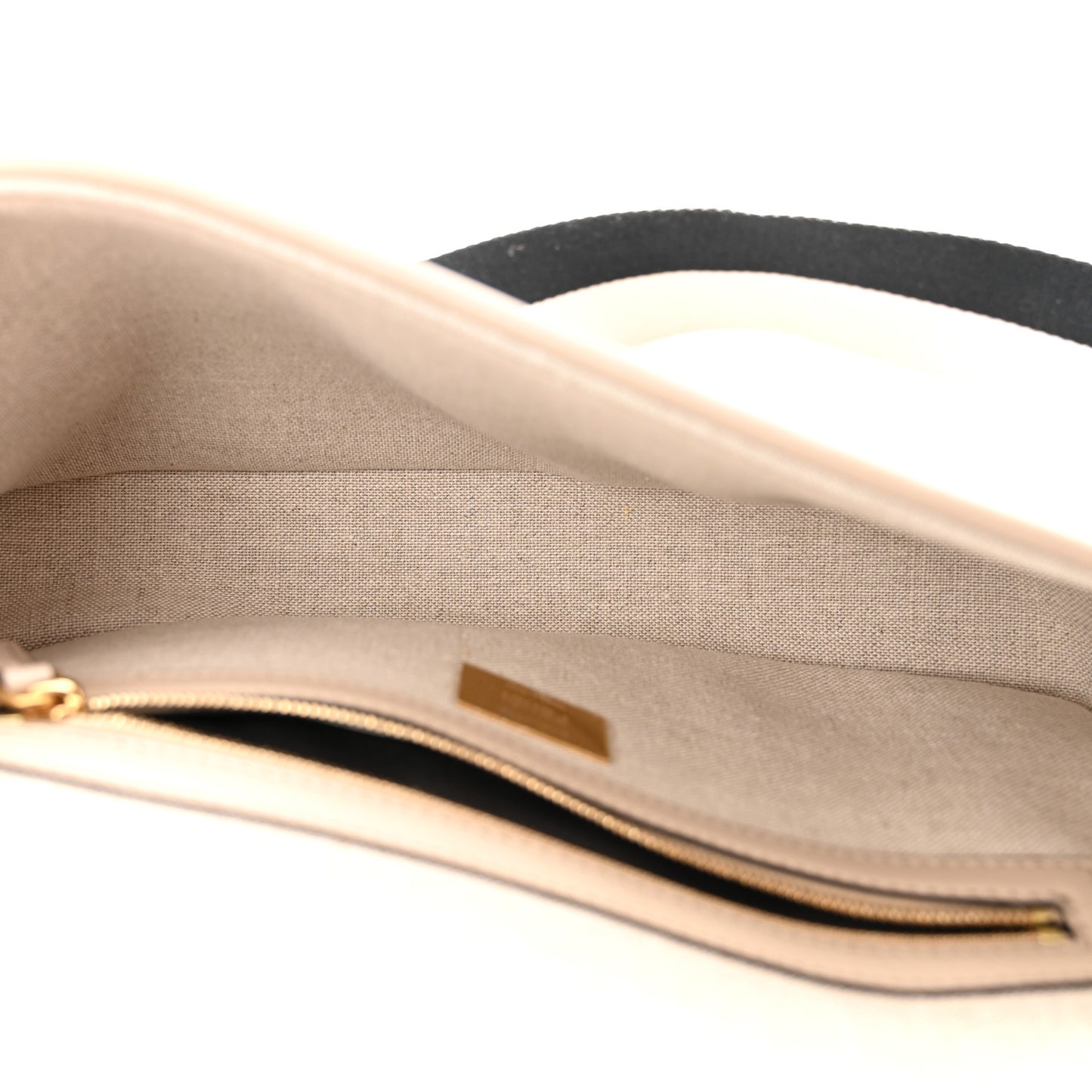 Canvas Vitello King FF Embroidered Baguette Grezzo White Nuvola