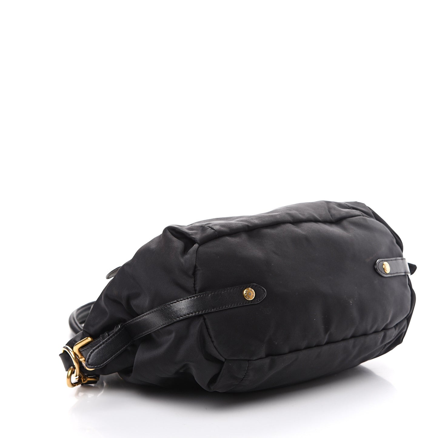 Tessuto Nylon Jacquard Logo Tote Black