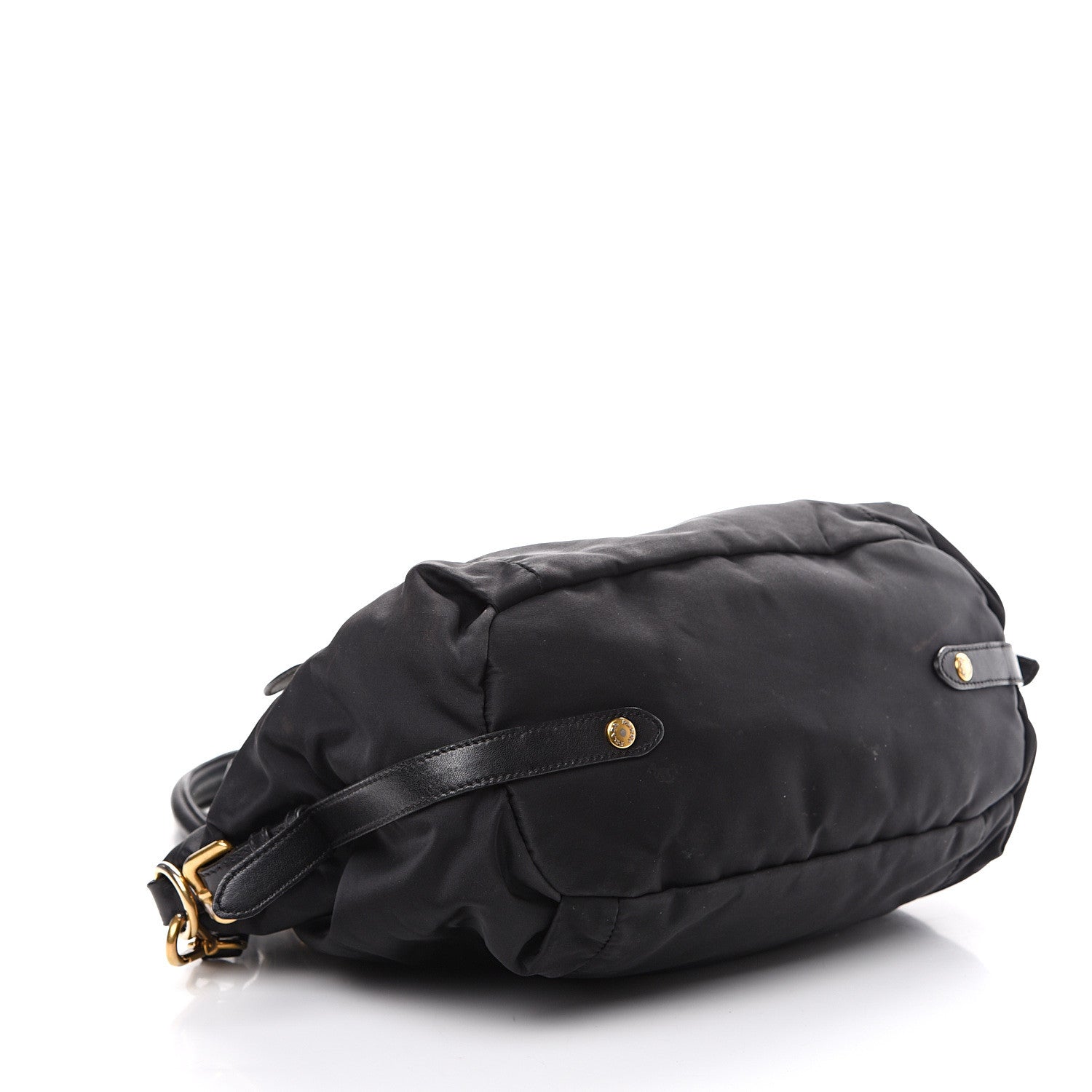Prada Tessuto Nylon Jacquard Logo Tote Black 3 of 15