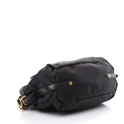 Prada Tessuto Nylon Jacquard Logo Tote Black 3 of 15