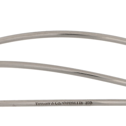 Tiffany 18K White Gold Elsa Peretti Wave Three Row Bracelet 3 of 3
