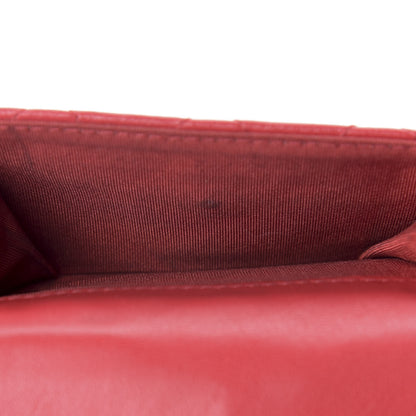 Chanel Lambskin Quilted Small 19 Flap Wallet Red 9 of 14