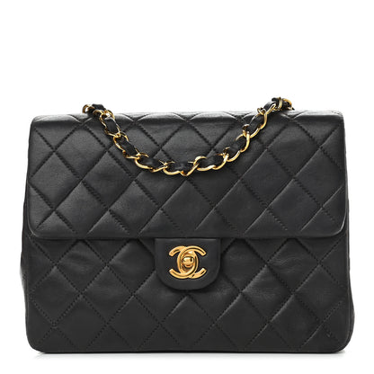 Chanel Lambskin Quilted Small Single Flap Black 1 of 8