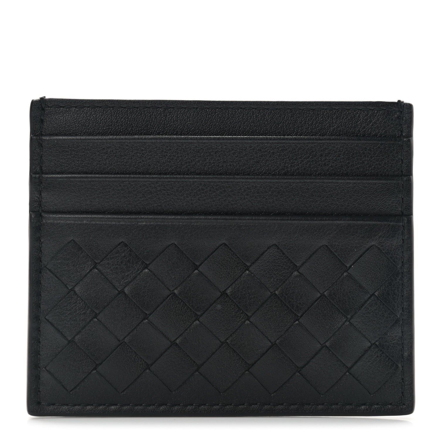 Bottega Veneta Nappa Intrecciato Card Holder Black 1 of 7