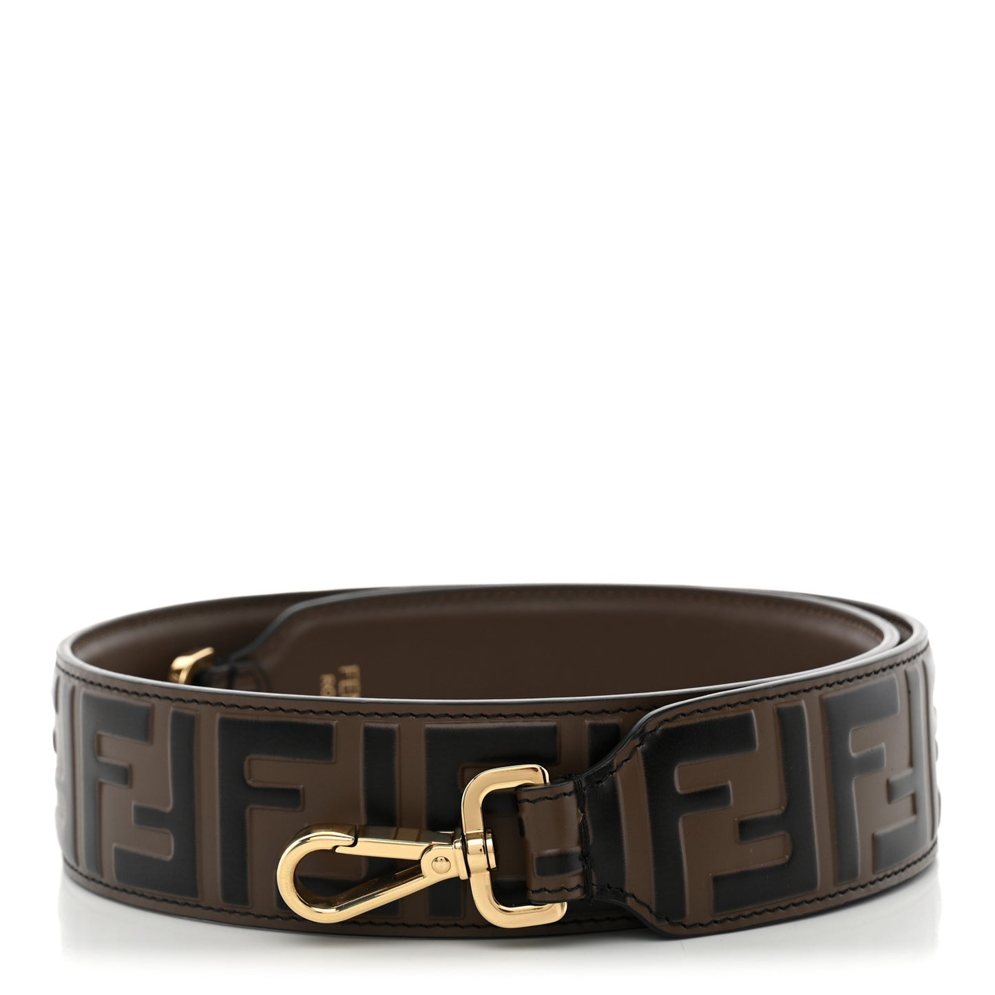 Vitello Century Bi-Color FF 1974 Embossed Strap You Maya Black