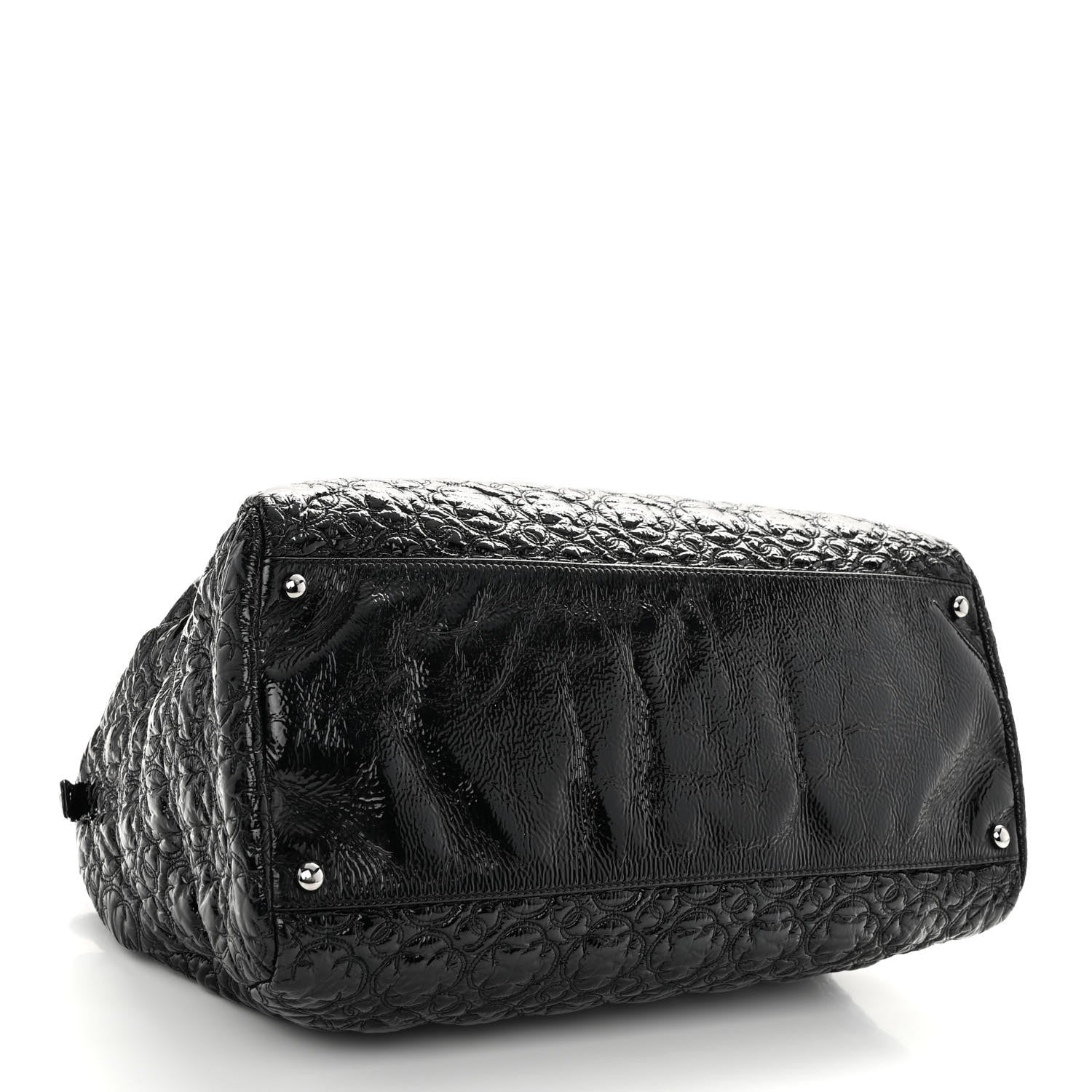 Chanel Vinyl Rock in Moscow Tote Black 5 of 12