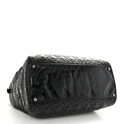 Chanel Vinyl Rock in Moscow Tote Black 5 of 12