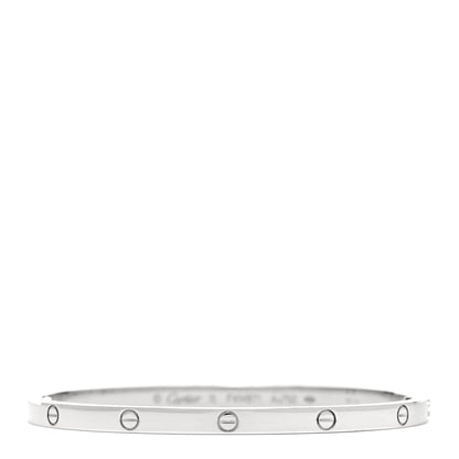 Cartier 18K White Gold Small LOVE Bracelet 16 1 of 7