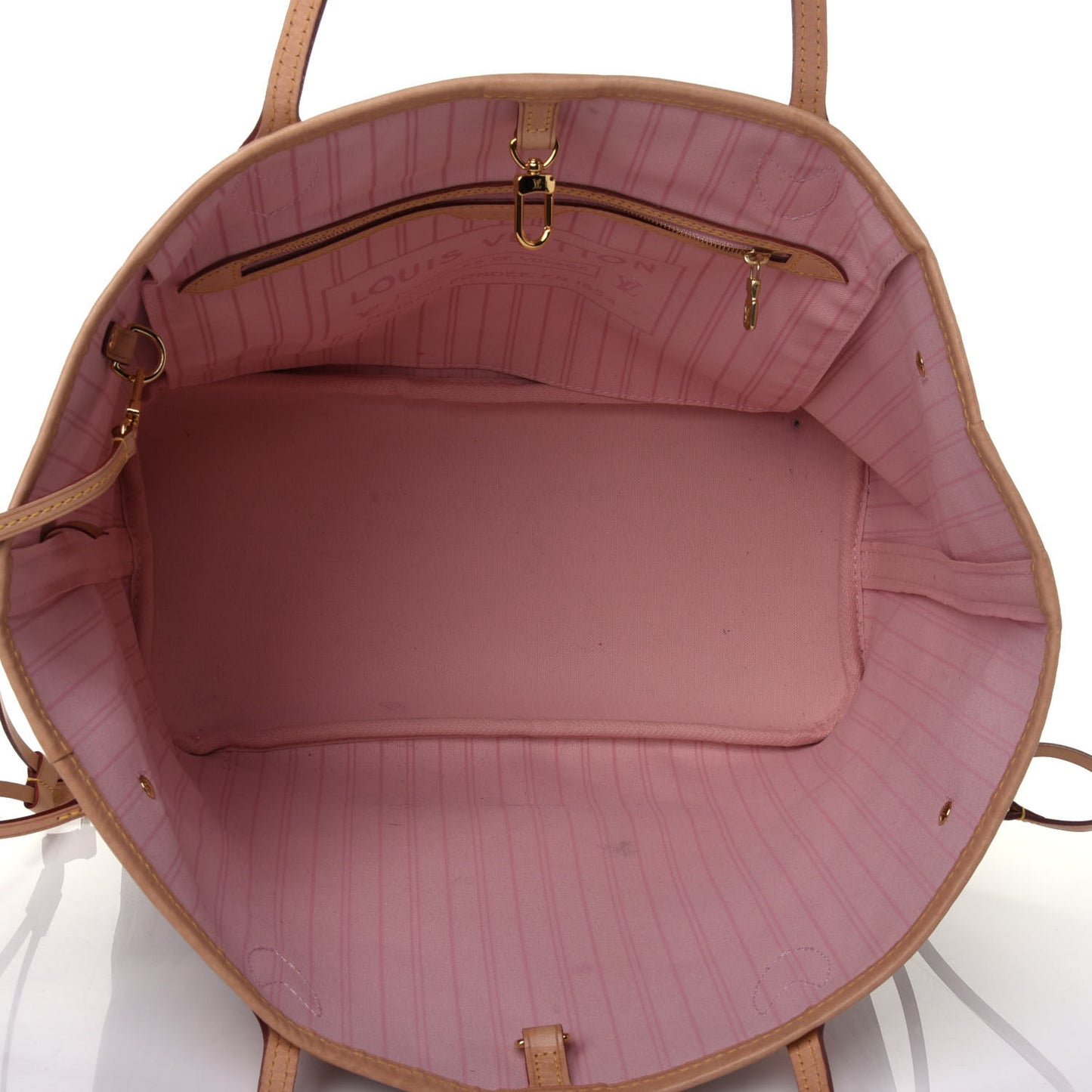 Damier Azur Neo Neverfull MM Rose Ballerine