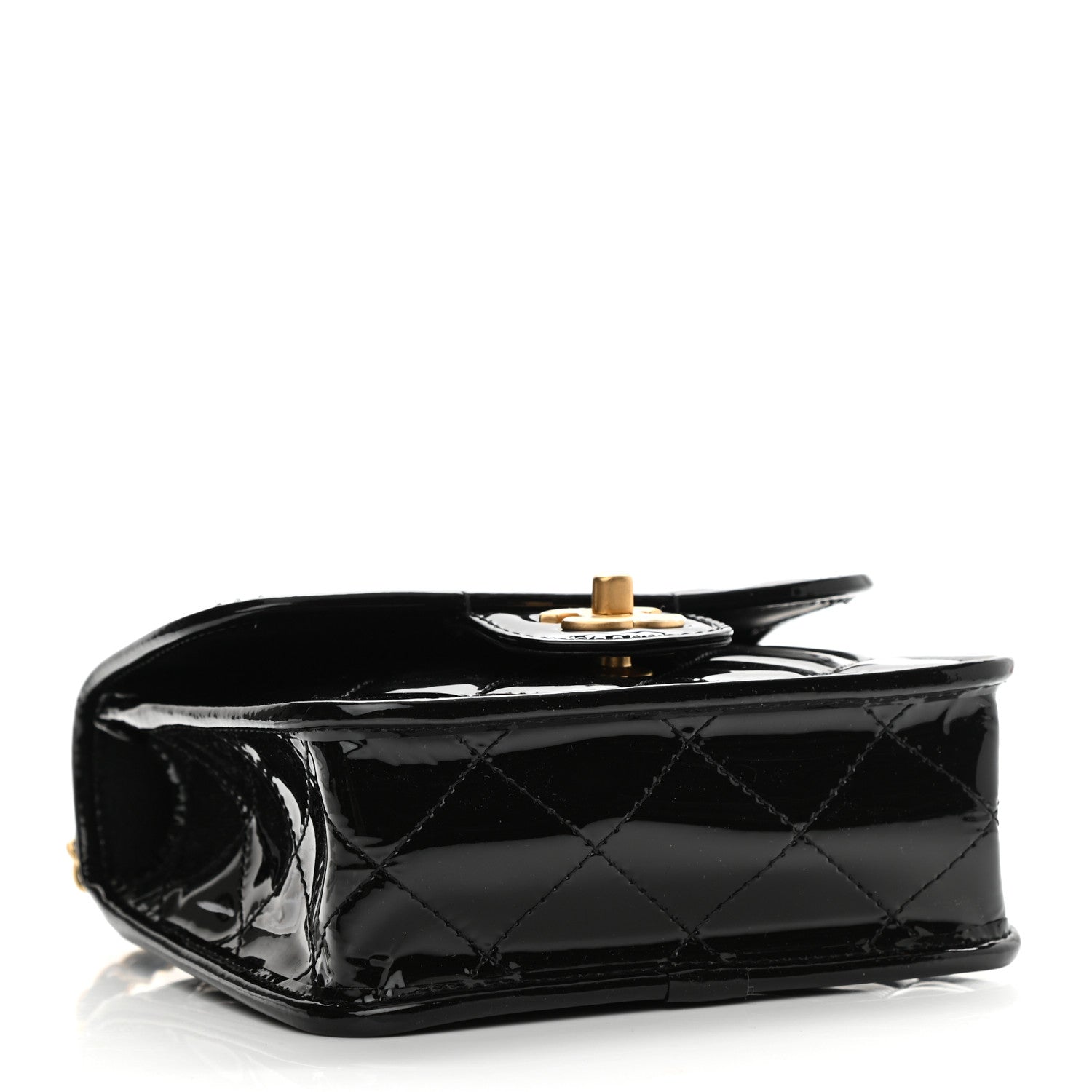 Chanel Patent School Memory Mini Top Handle Flap Black 4 of 7
