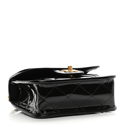 Chanel Patent School Memory Mini Top Handle Flap Black 4 of 7