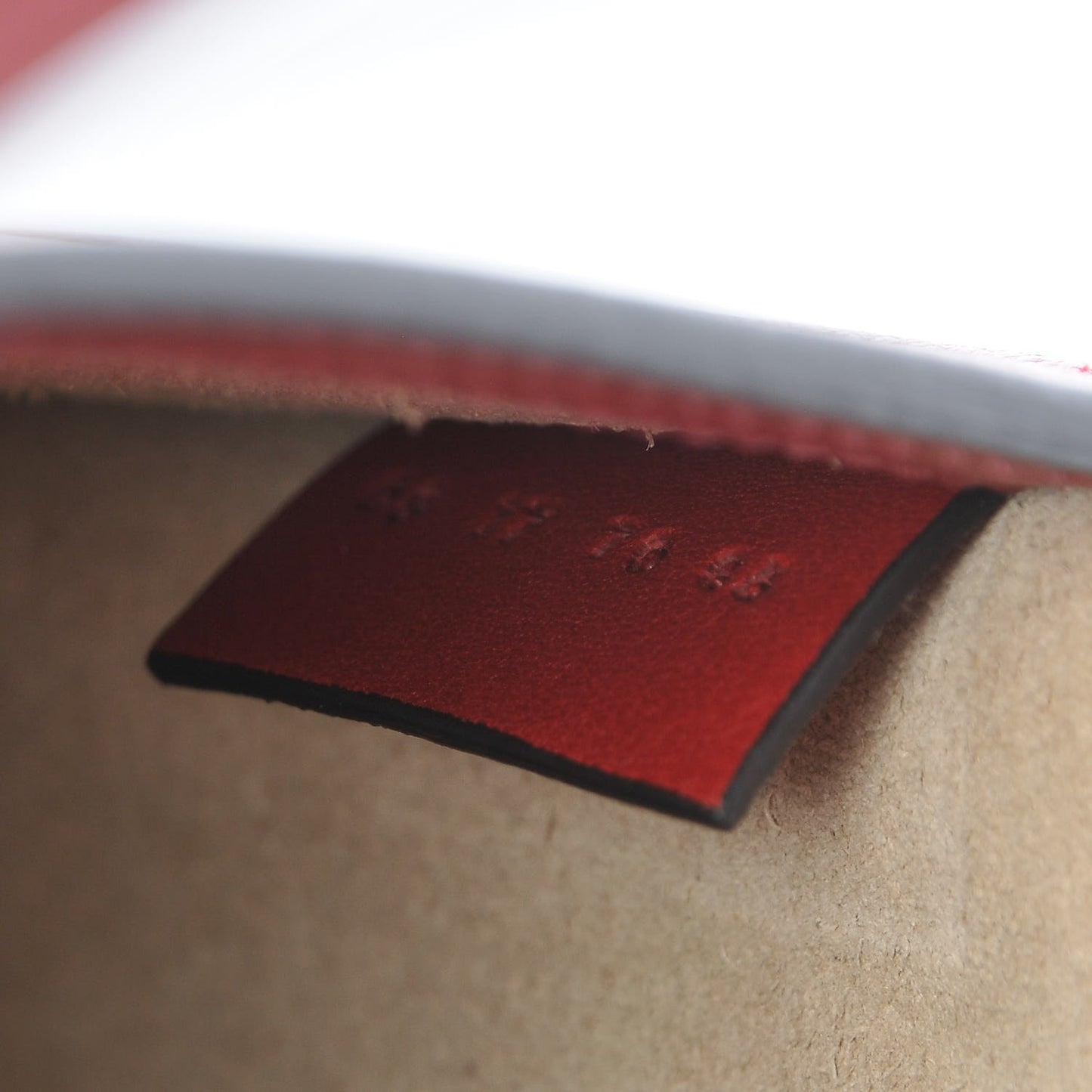 Calfskin Small Nile Bracelet Bag Dahlia Red