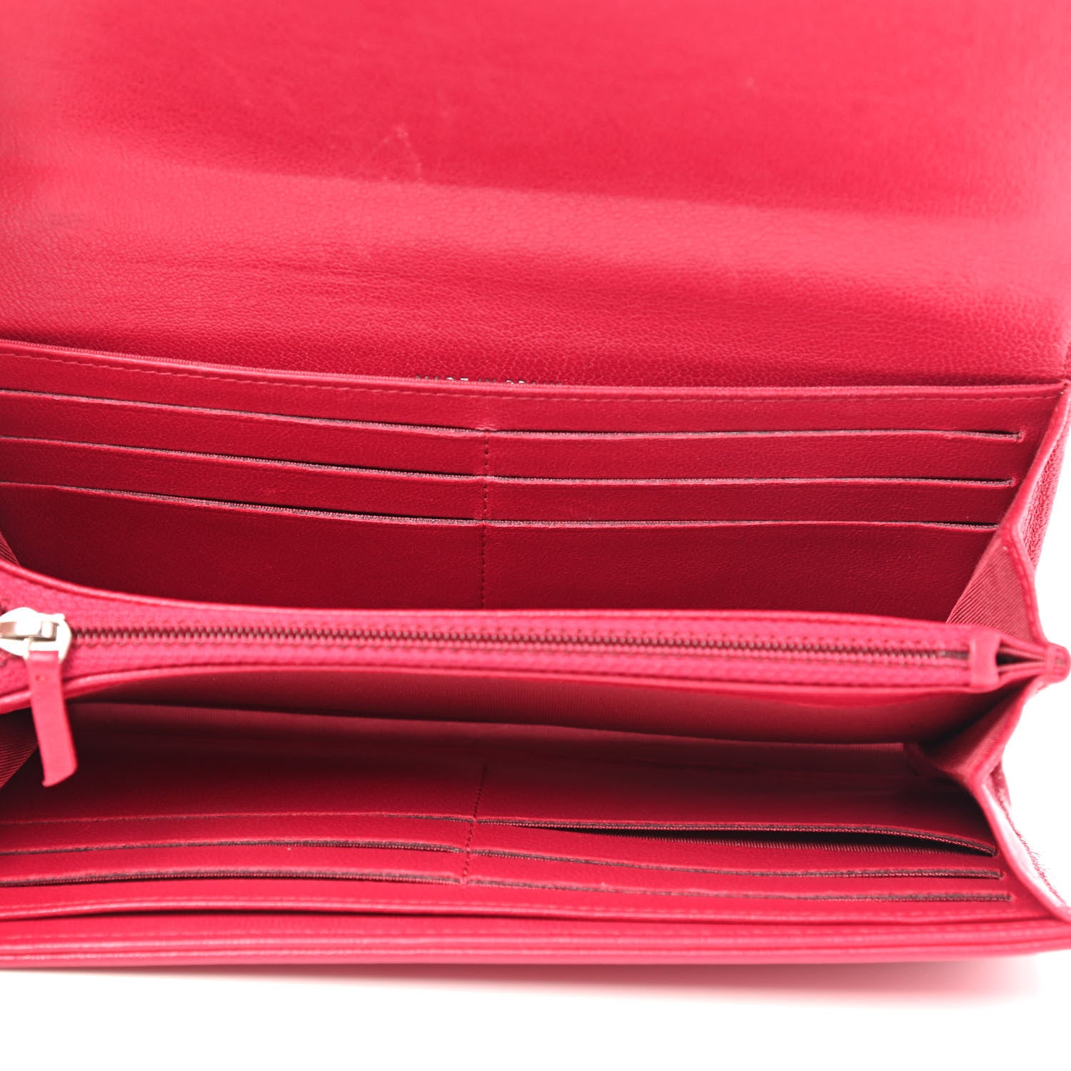 Chanel Sheepskin Quilted Mademoiselle Vintage Flap Wallet Dark Pink 5 of 14