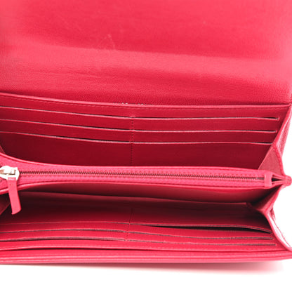 Chanel Sheepskin Quilted Mademoiselle Vintage Flap Wallet Dark Pink 5 of 14
