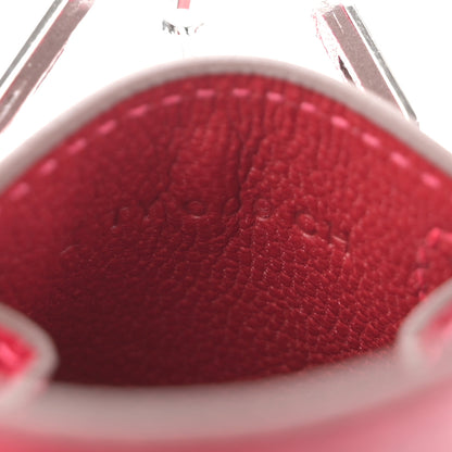 Hermes Tadelakt Mini Kelly Twilly Bag Charm Rouge Vif 5 of 6