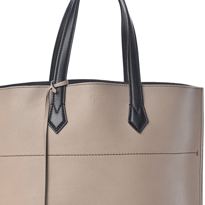 Fendi Vitello All In Shopper Tote Tortora Black 7 of 9