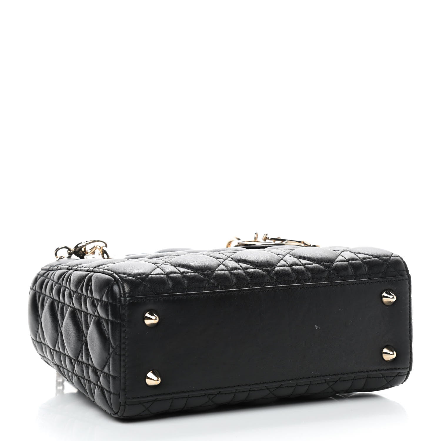 Christian Dior Lambskin Cannage Small Lucky Badges My Lady Dior Black 4 of 10