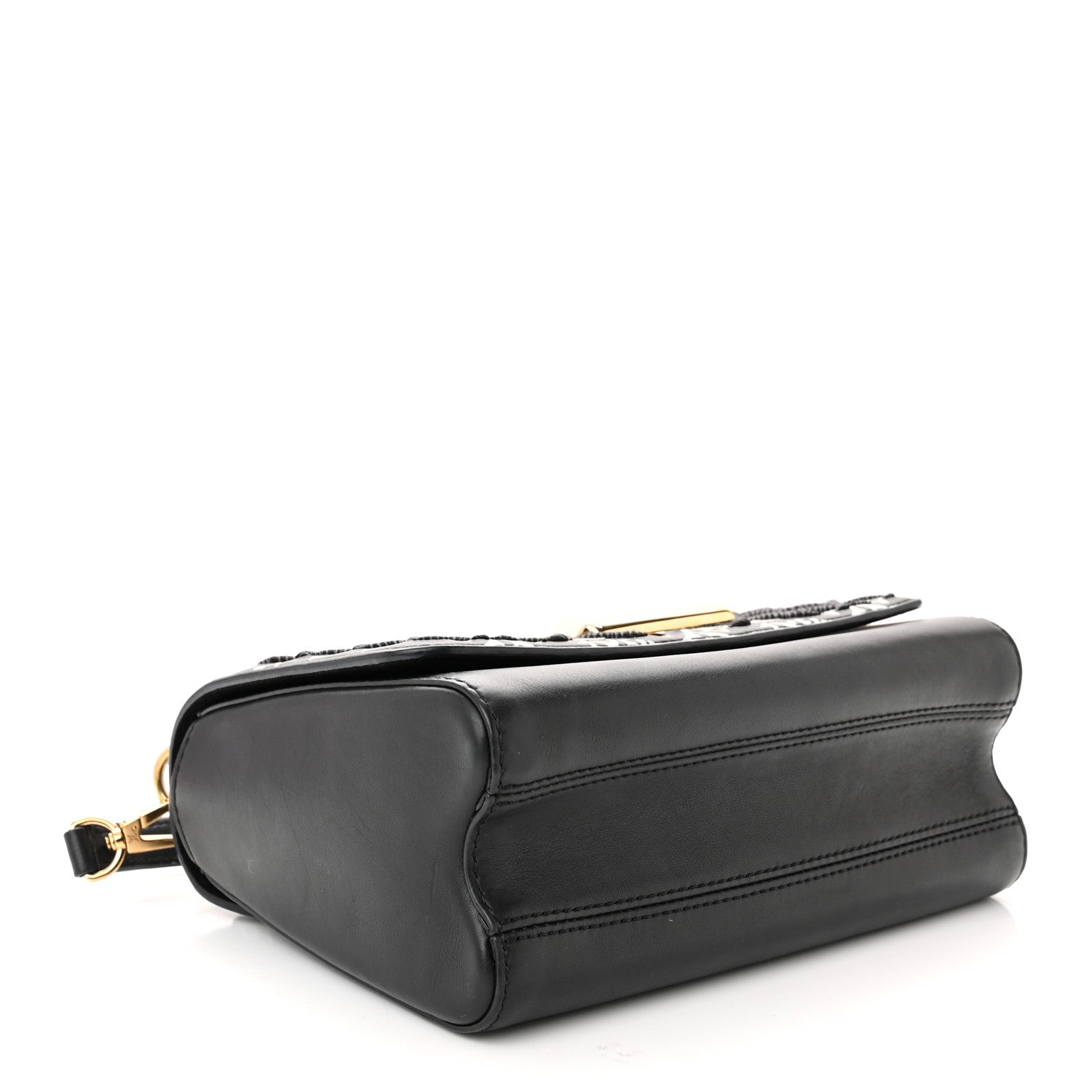 Louis Vuitton Calfskin Since 1854 Embroidered Twist MM Black 4 of 10