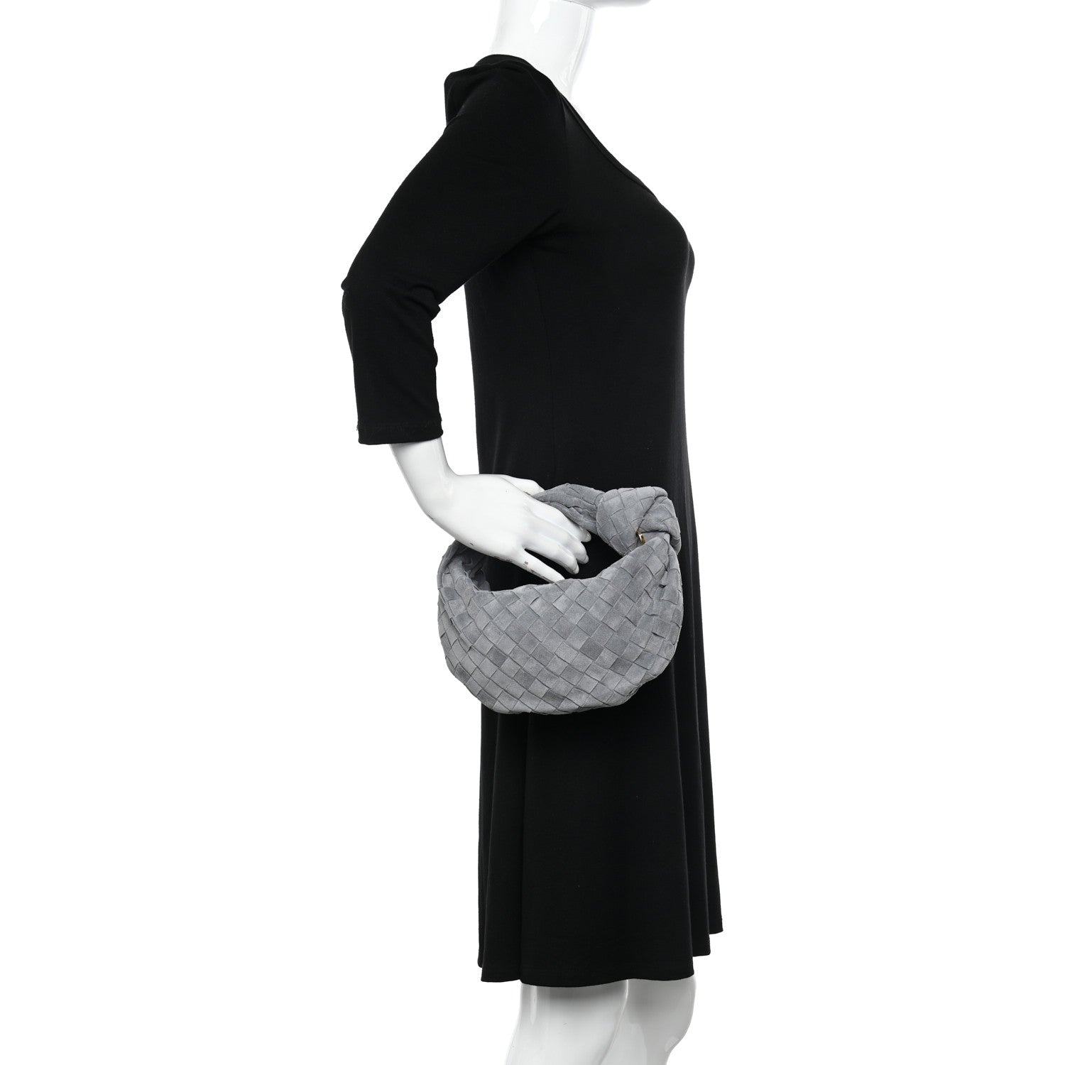 Bottega Veneta Suede Intrecciato Mini Jodie Thunder 2 of 11