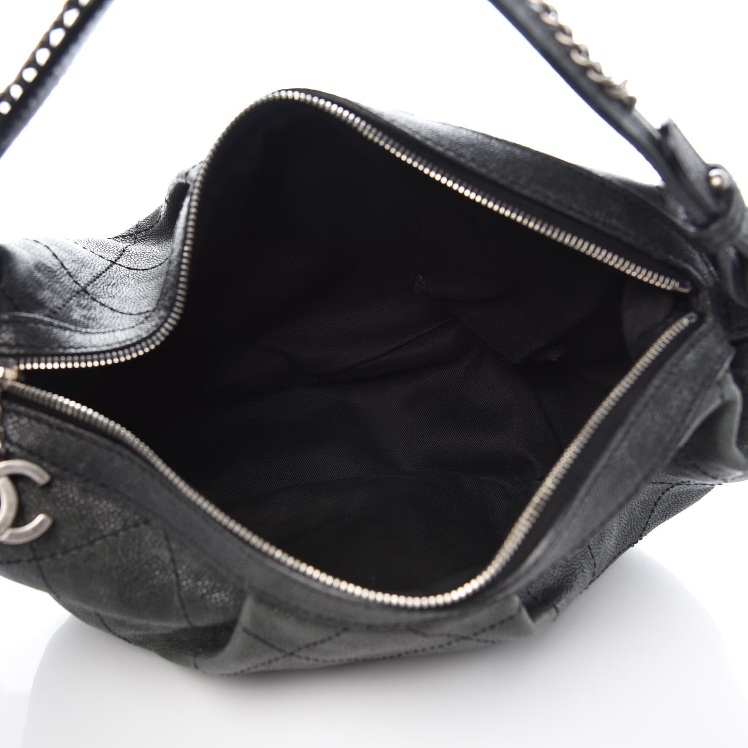 Chanel Caviar Large Outdoor Hobo Black 5 of 11
