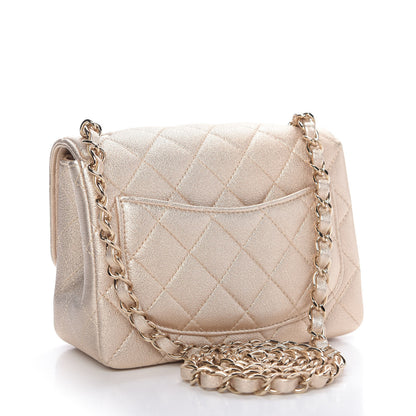 Chanel Metallic Lambskin Quilted Mini Square Flap Gold 3 of 9