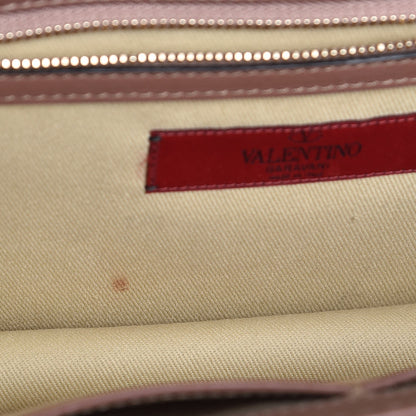 Valentino Garavani Vitello Medium Glam Lock Rockstud Flap Brownish 9 of 10