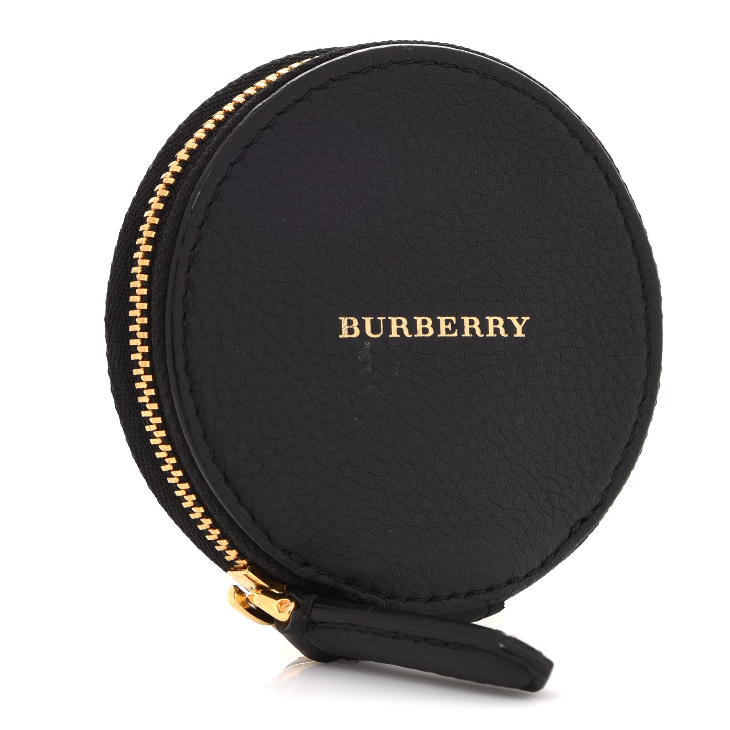 Burberry House Check Studded Zip Round Coin Purse Black 3 of 6