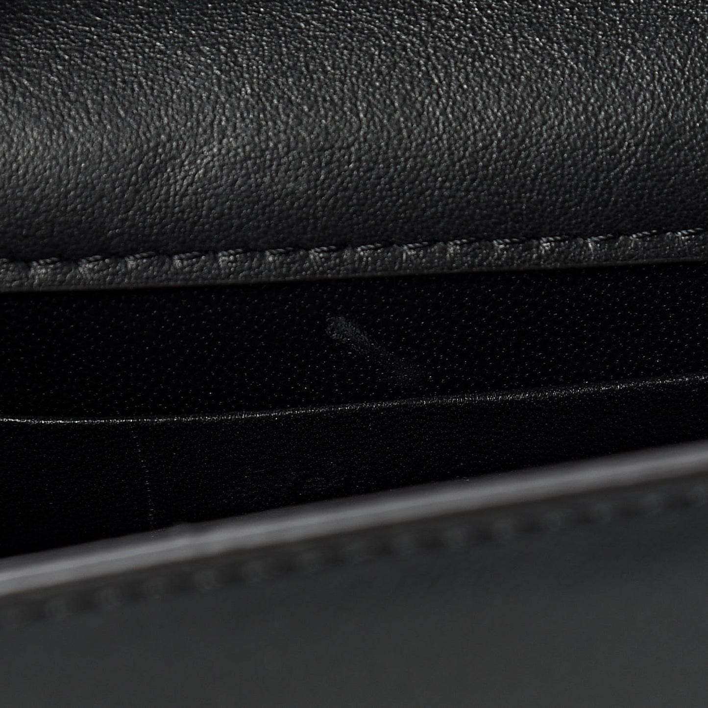 Calfskin Small Nile Bracelet Minaudiere Bag Black