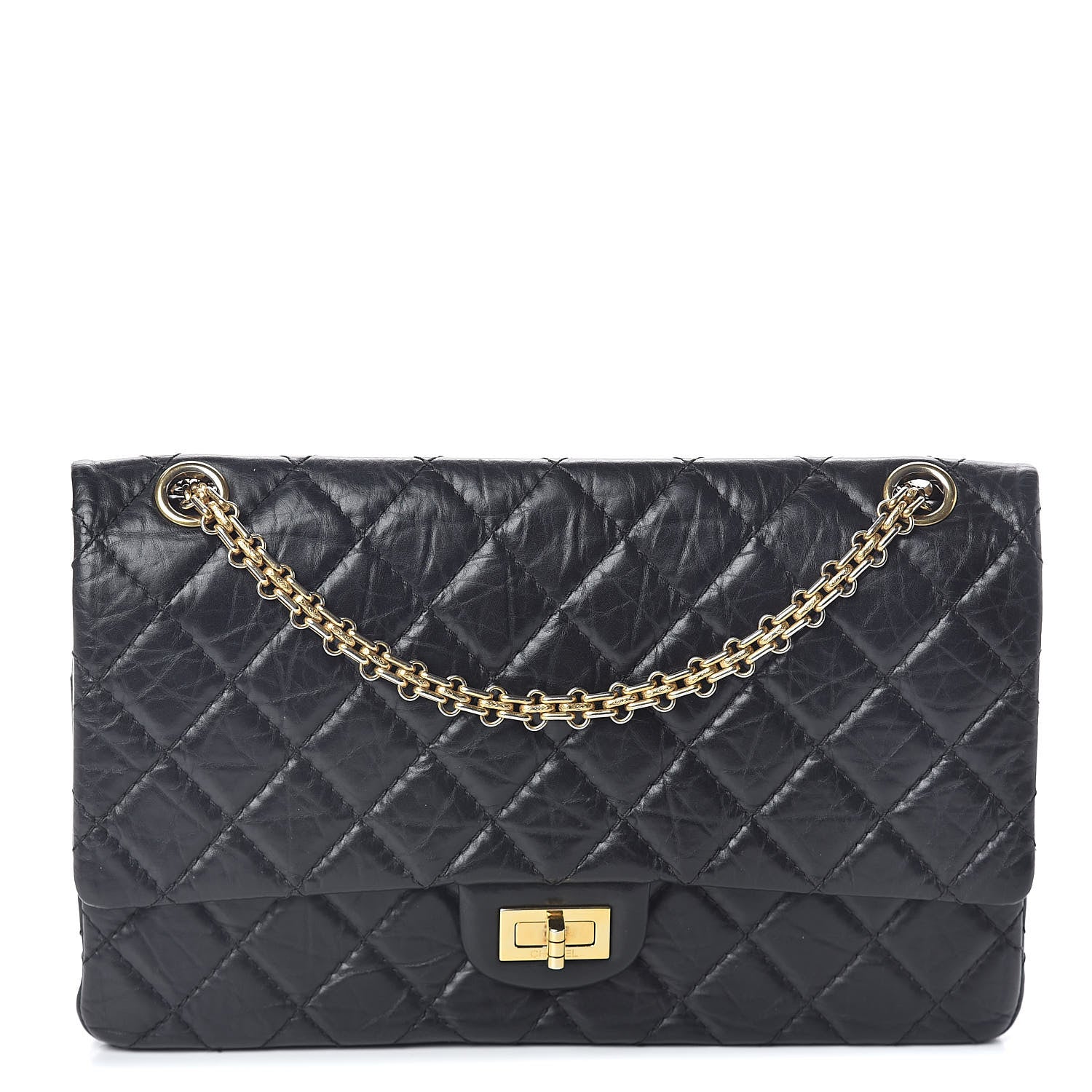 Chanel Aged Calfskin Quilted 2.55 Reissue 226 Flap Black 1 of 10