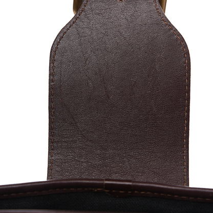 Burberry Haymarket Check Buckle Satchel Chocolate 13 of 14
