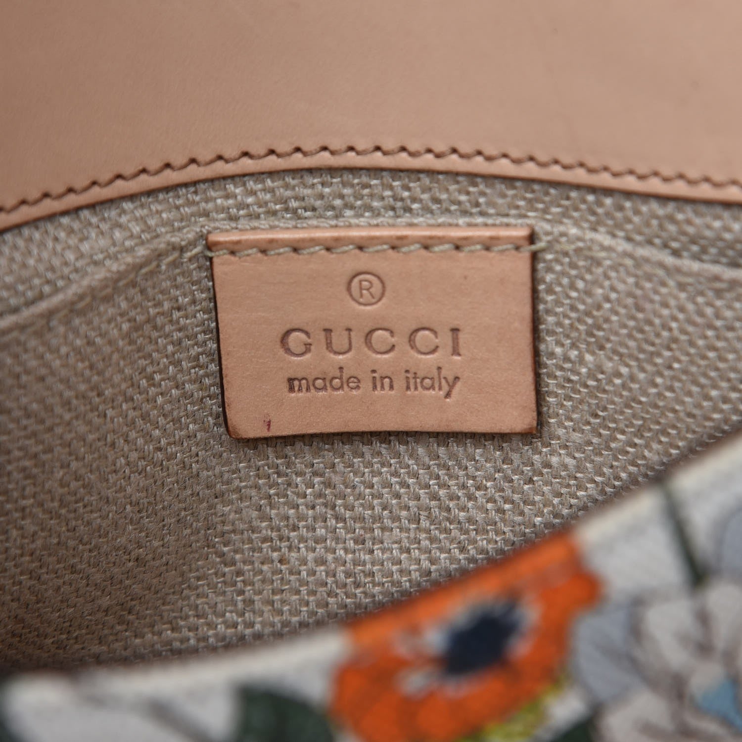 Gucci Canvas Flora Floral Horsebit Clutch Off White 6 of 11