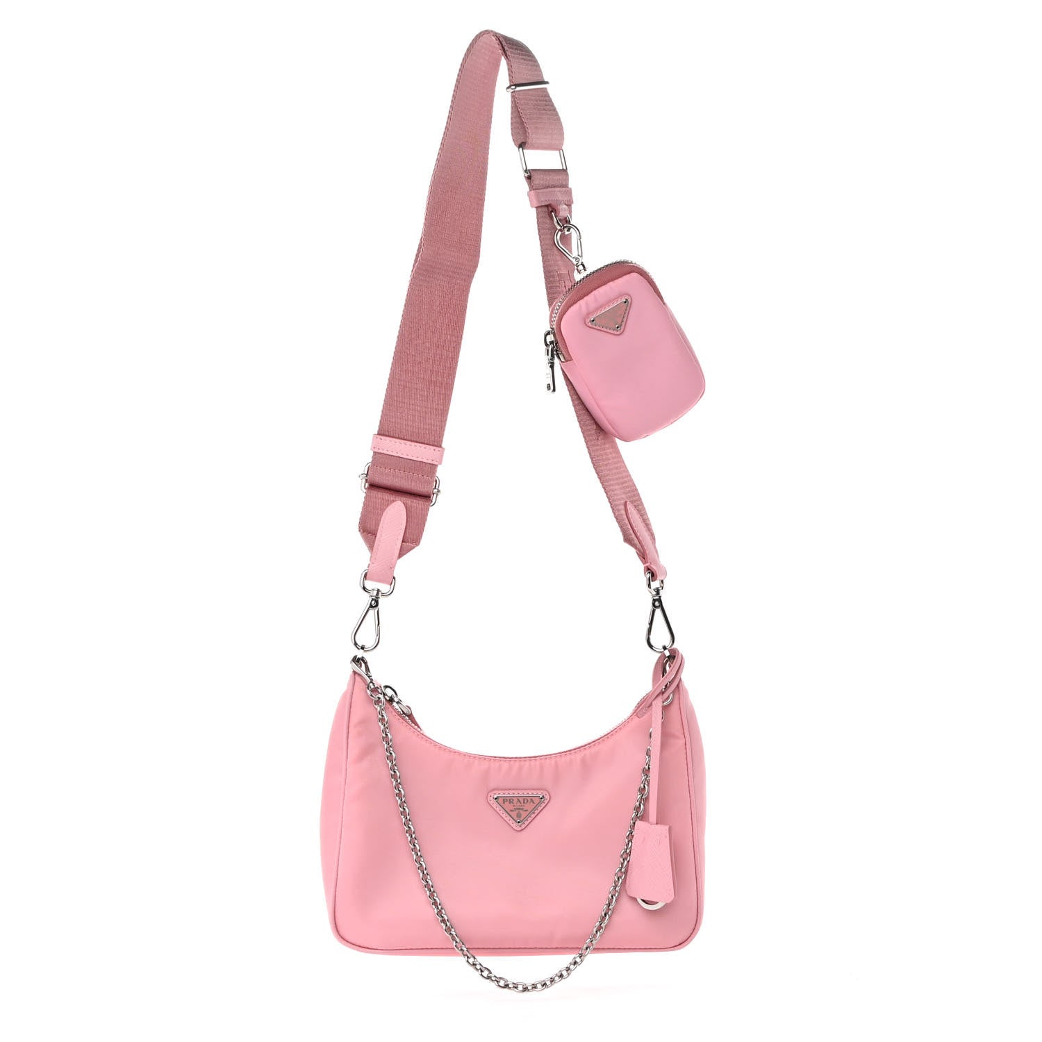 Prada Nylon Re-Edition 2005 Shoulder Bag Rosa 1 of 12