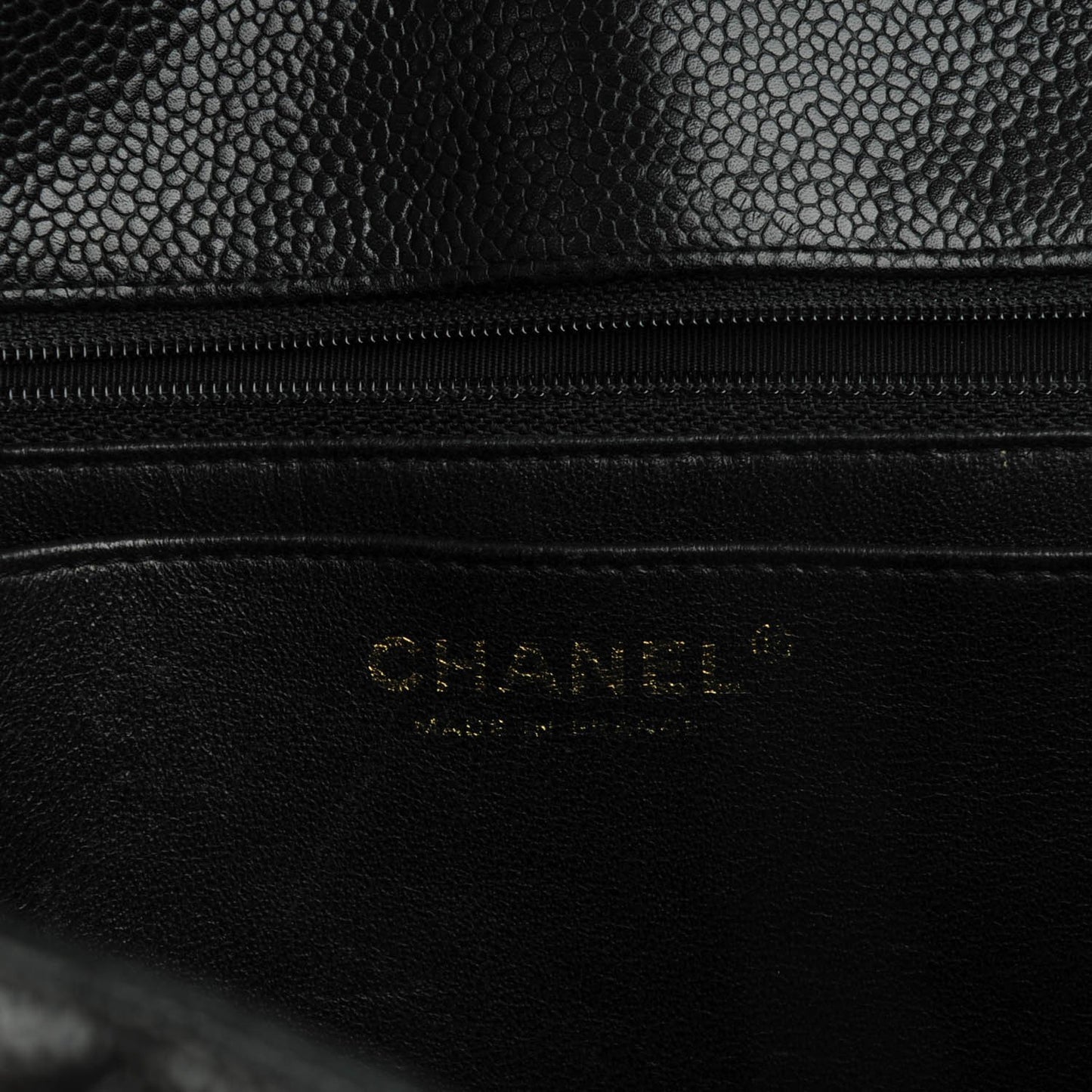 Caviar Quilted Jumbo Single Flap Black