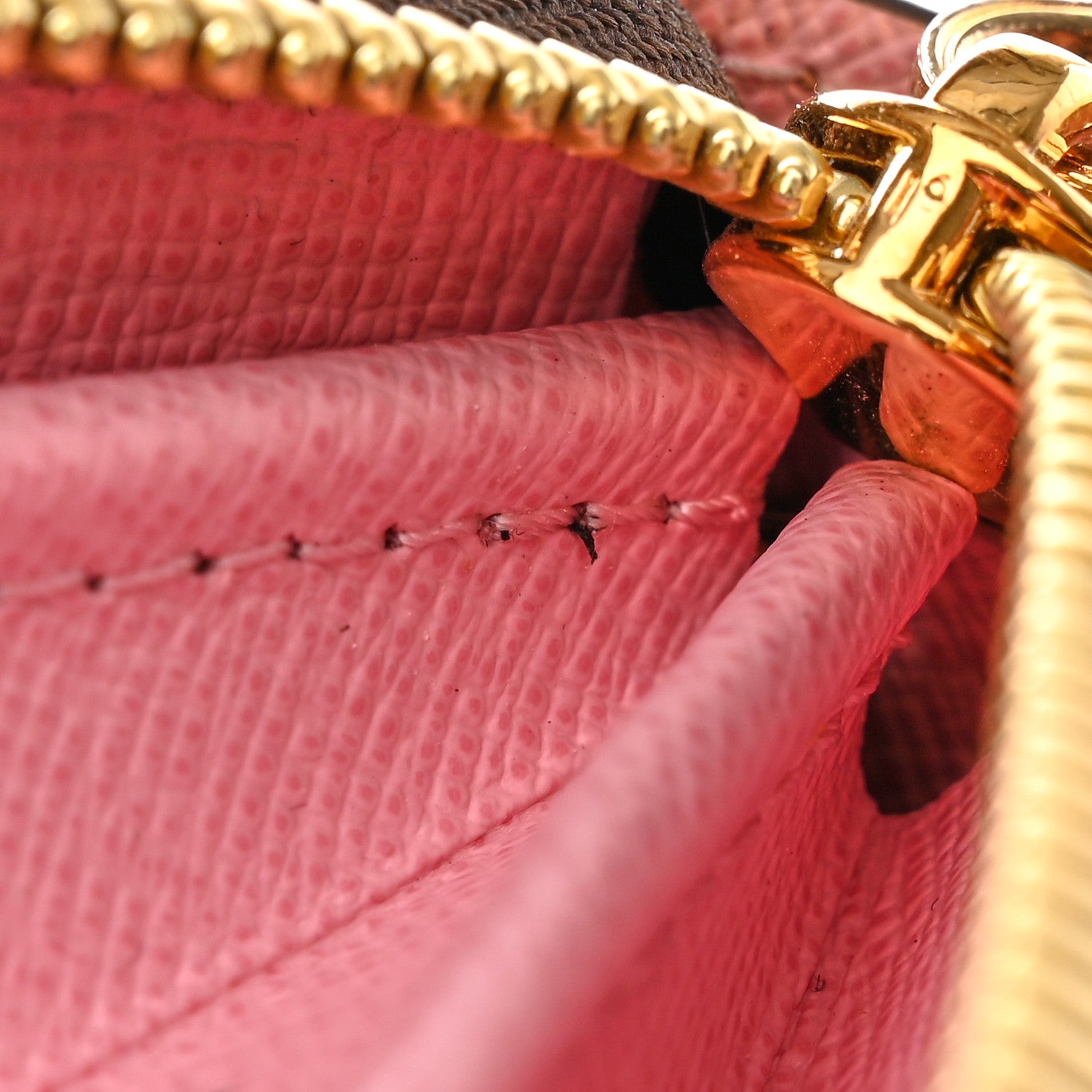 Louis Vuitton Damier Ebene Studded Zippy Wallet Rose Ballerine 7 of 16