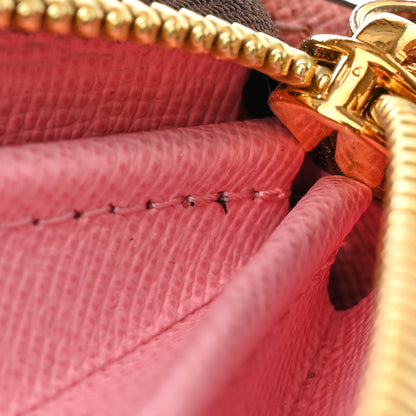 Louis Vuitton Damier Ebene Studded Zippy Wallet Rose Ballerine 7 of 16