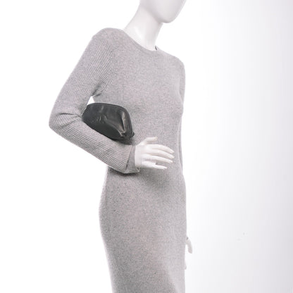 Chanel Metallic Caviar Timeless CC Cosmetic Pouch Dark Grey 2 of 8
