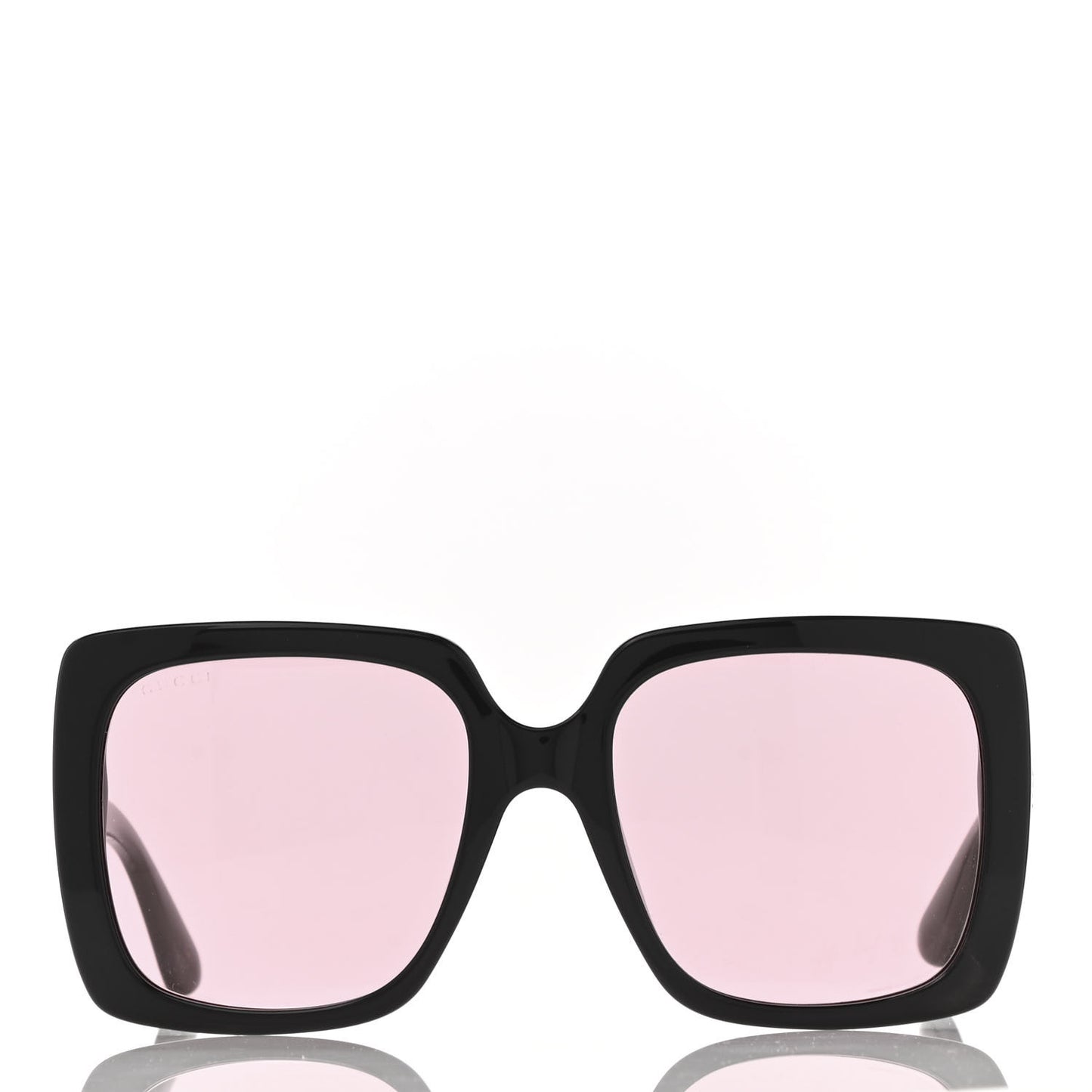 Crystal Square Frame GG Sunglasses GG0418S Black Pink