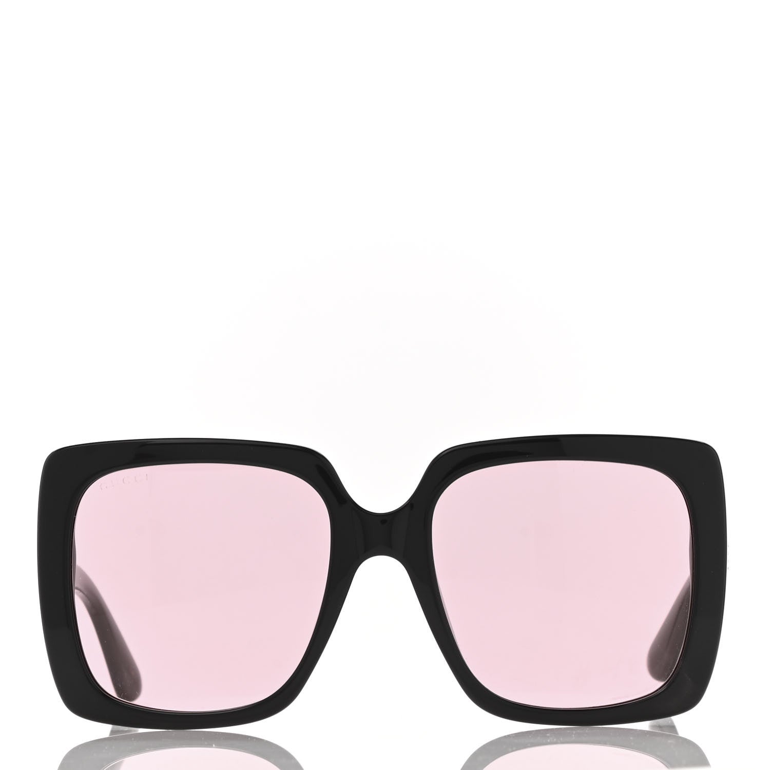 Gucci Crystal Square Frame GG Sunglasses GG0418S Black Pink 2 of 9