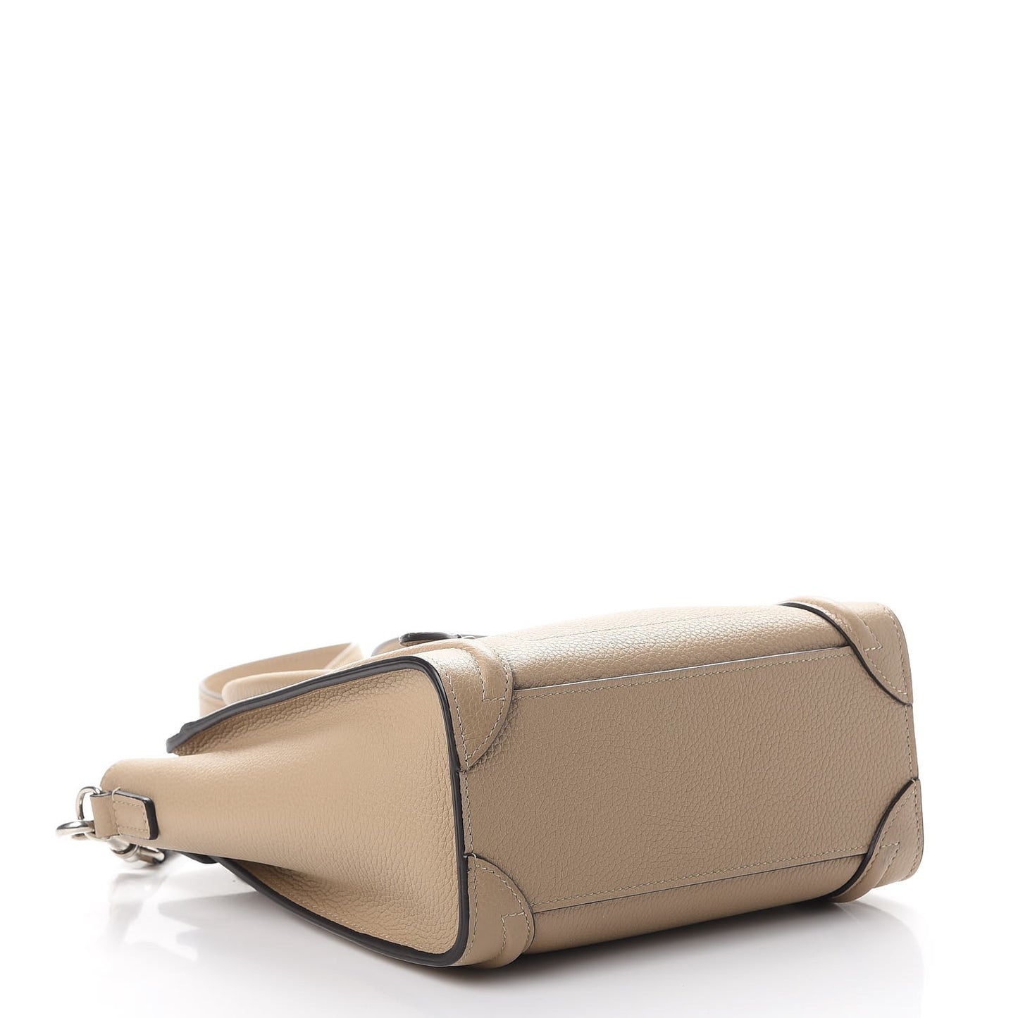 Drummed Calfskin Nano Luggage Dune