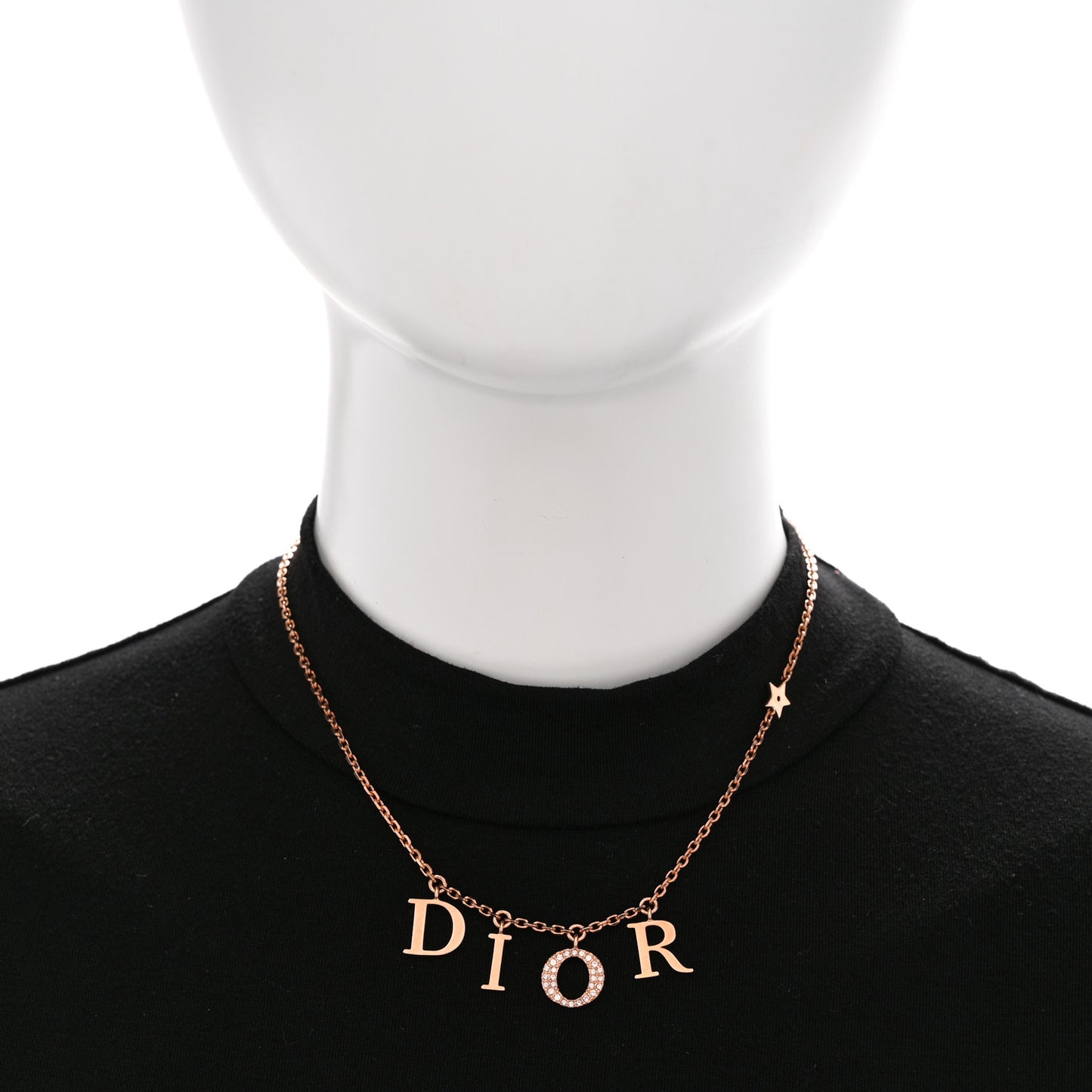Crystal Dio(r)evolution Necklace Rose Gold