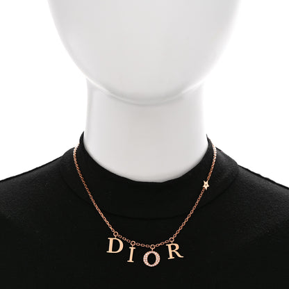 Christian Dior Crystal Dio(r)evolution Necklace Rose Gold 2 of 6