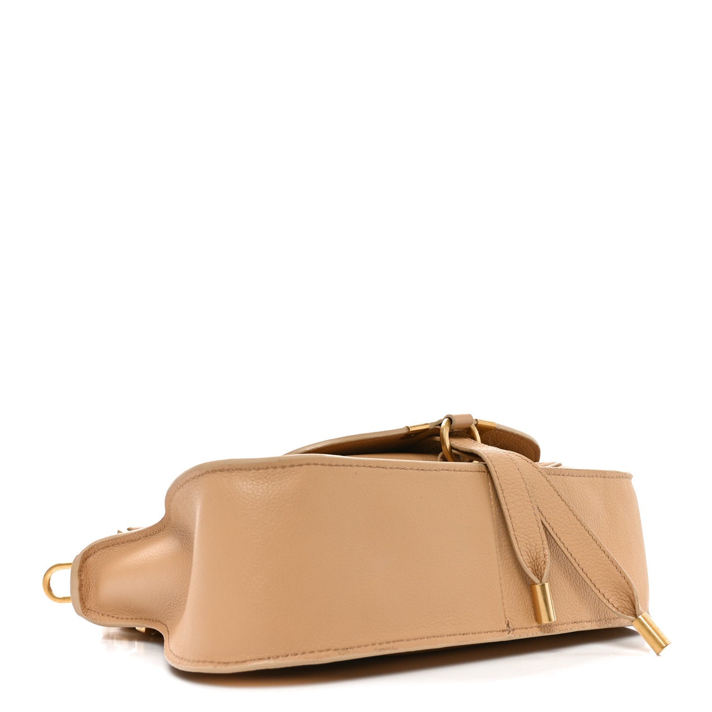 Calfskin Small Marcie Satchel Milky Brown