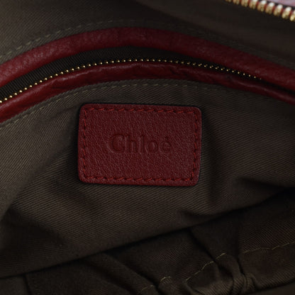 Chloe Calfskin Medium Marcie Satchel Garnet 6 of 8