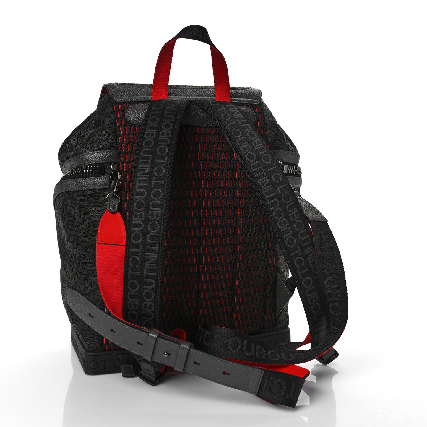 Nylon Monogram Print Explorafunk Backpack Black