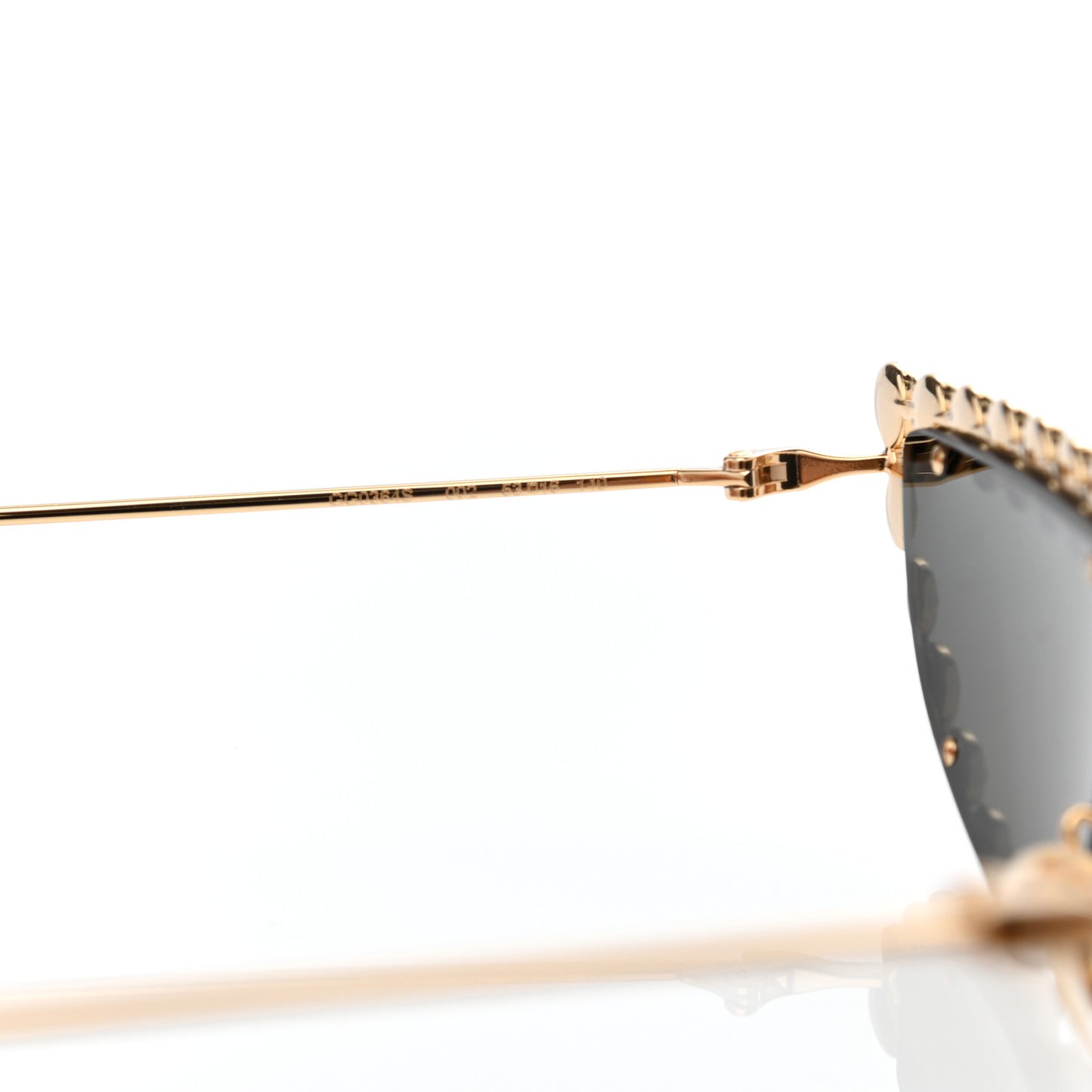 Metal Crystal Cat Eye Sunglasses GG0364S Gold