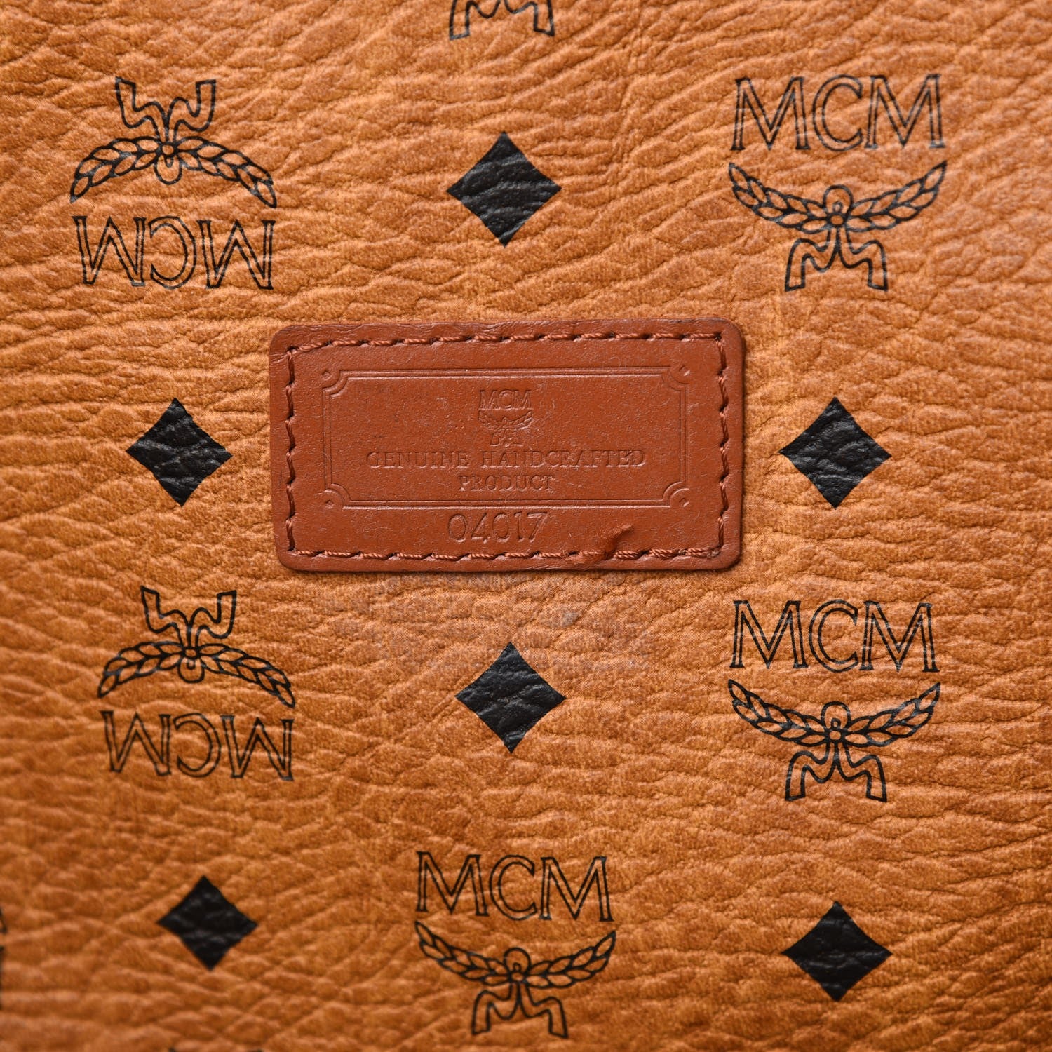 MCM Visetos Shoulder Bag Cognac 6 of 11