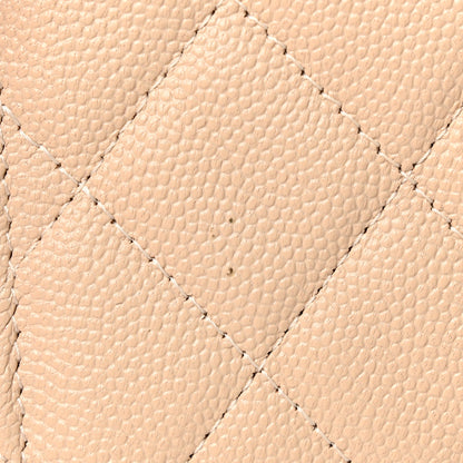 Chanel Caviar Quilted Large Golden Class Gusset Flap Wallet Beige 12 of 13